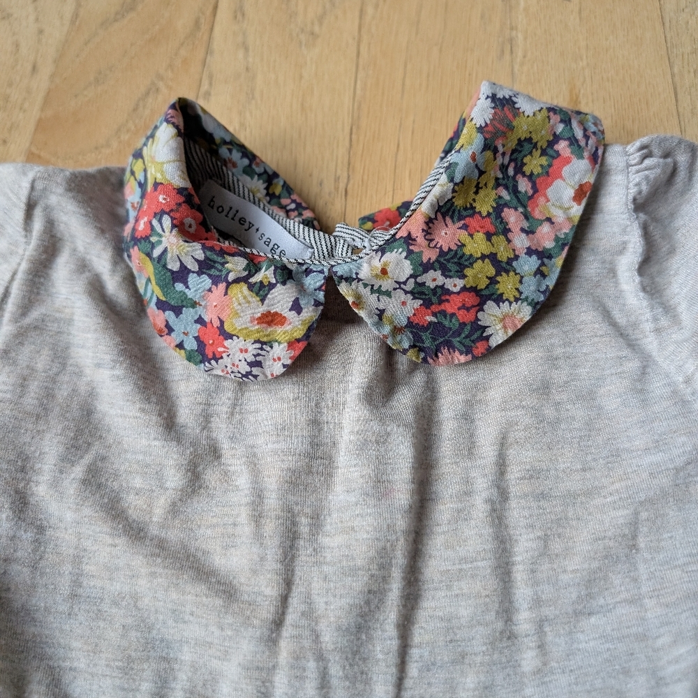 Holley + Sage Floral Collar Dress Size 3t - Picture 4 of 6